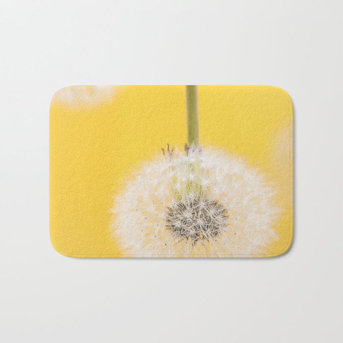 Whishes on yellow Bath Mat