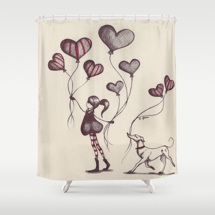 Spreading Love Shower Curtain