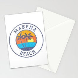 Makena Beach, Maui Faded Classic Style Stationery Card