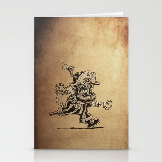 Steam powered Pirate Stationery Cards