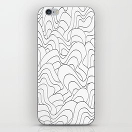 Abstract pattern - black and white. iPhone Skin