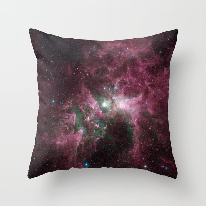 Abstract Purple Space Image Throw Pillow