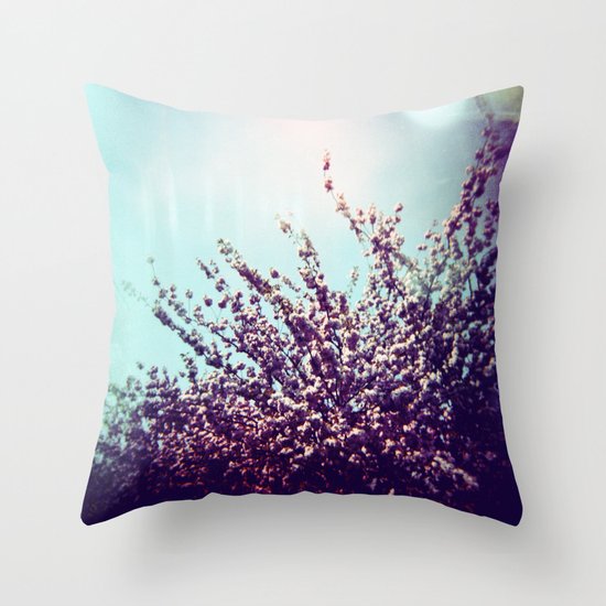 Holga Flowers II Throw Pillow