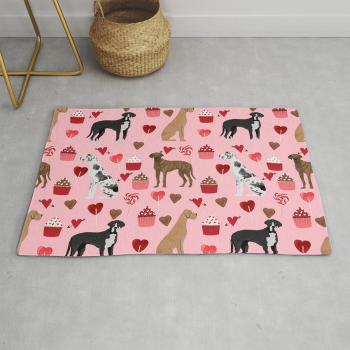 Great Danes dog breed valentines day dog must have great dane gifts Rug