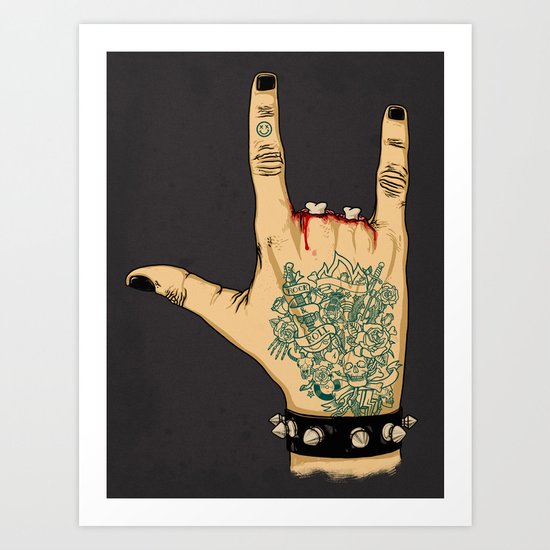 Radical Rocker Art Print