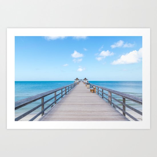 On the Pier Art Print