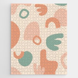 Abstract Shapes on Cream Jigsaw Puzzle