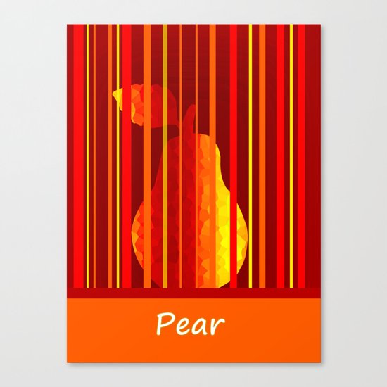 Dramatic Pear Canvas Print
