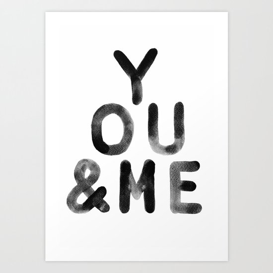 You & Me Art Print