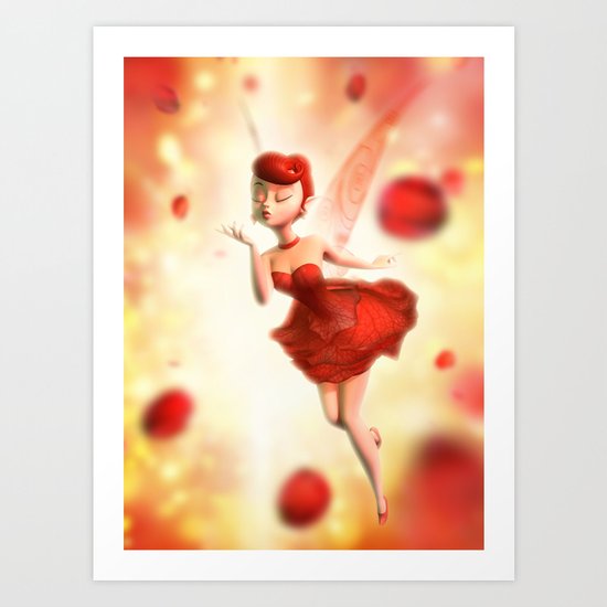 Rose Fairy Art Print