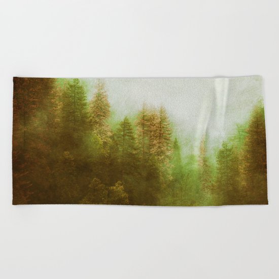 Dreamy Summer Forest Beach Towel