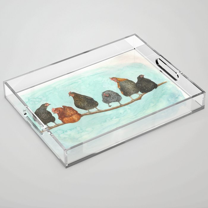 Ladies Roosting Acrylic Tray