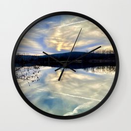 Lake reflections  Wall Clock