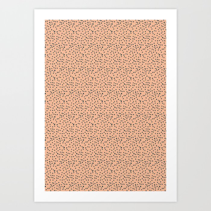 Soft Pink Polka Dots, Dotted Art Print