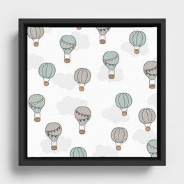 Hot air balloons Framed Canvas