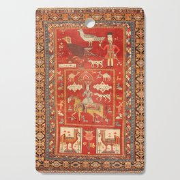 Kuba Hunting Rug With Birds Horses Camels Print Cutting Board