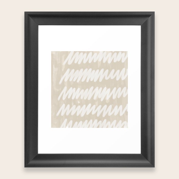static grey Framed Art Print by almostmakesperfect Society6