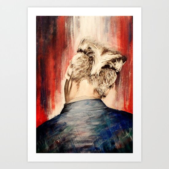 shadow at evening rising Art Print