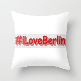 "#iLoveBerlin" Cute Design. Buy Now Throw Pillow