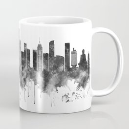 Hong Kong China Skyline BW Coffee Mug