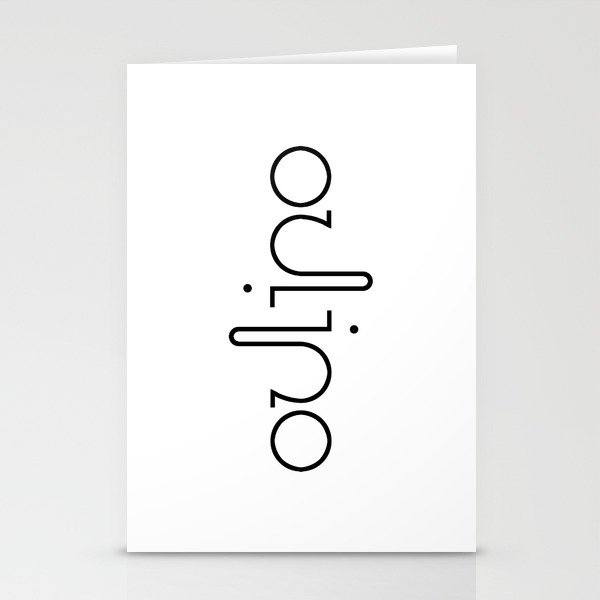 OULIPO ambigram Stationery Cards