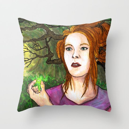 "Through the Woods" by Cap Blackard Throw Pillow