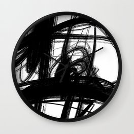 Expressionist Painting. Abstract 83. Wall Clock