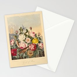 Roses from "The Temple of Flora," 1812 (benefitting The Nature Conservancy) Stationery Card
