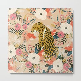 Simba Cheetah Prints Metal Print | Mod, Modern, Floral, Fab, Cutedesigns, Jungle, Graphicdesign, Leopard, Tropical, Digital 