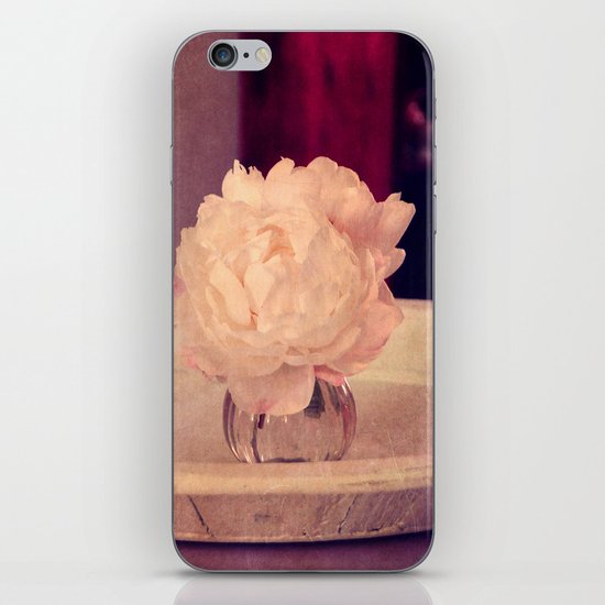 white peony II iPhone & iPod Skin