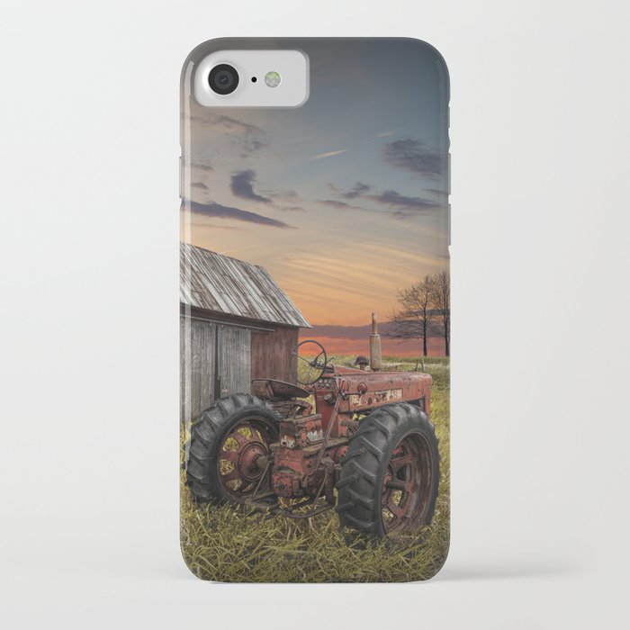 Abandoned Farmall Tractor and Barn iPhone Case