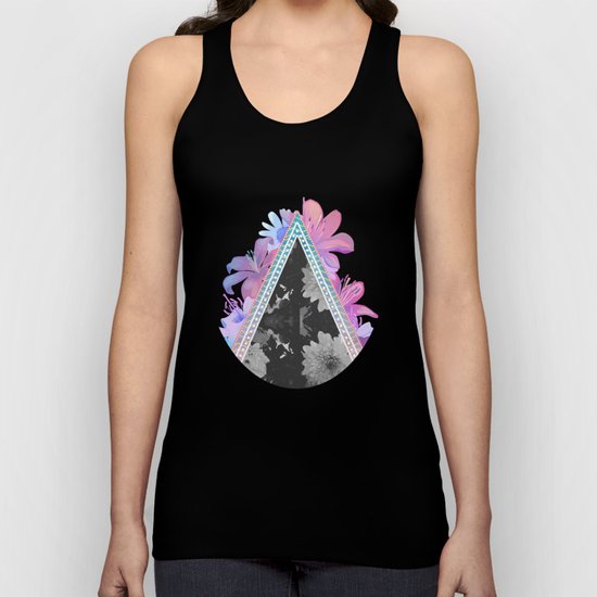 floral triangle Unisex Tank Top