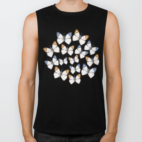 Tropical butterflies Biker Tank