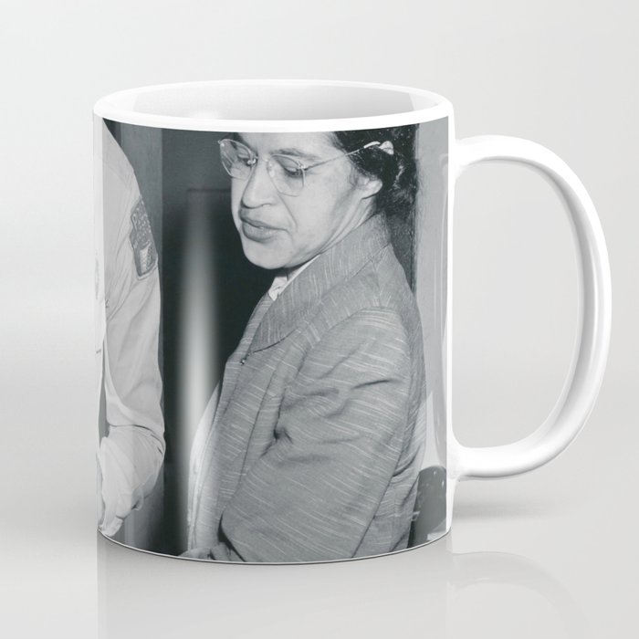 African American Portrait - If Rosa Parks Rode a Bus Today? black and white photography / photograph Coffee Mug