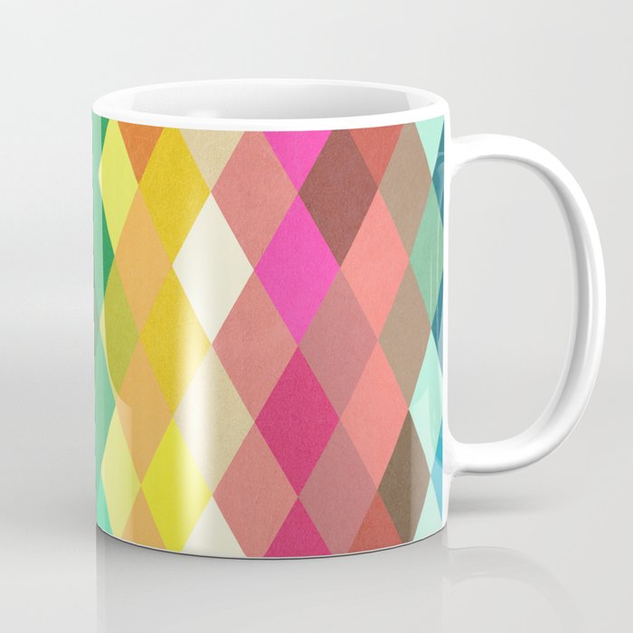Diamond Color Spectrum Pattern Coffee Mug