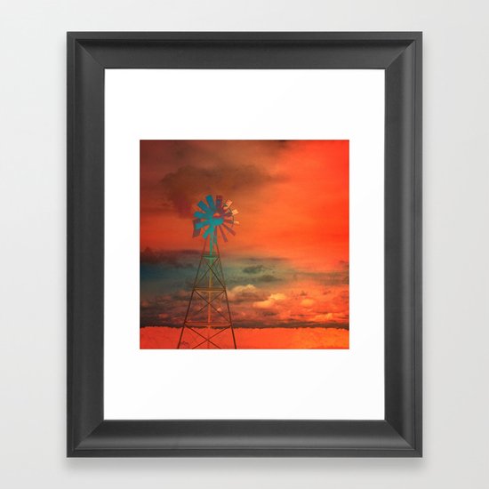 Red Sky at Night Framed Art Print