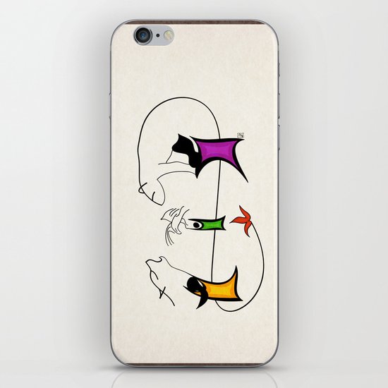 Three ghosts iPhone & iPod Skin