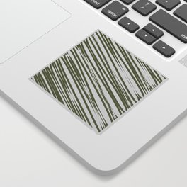 Green stripes background Sticker