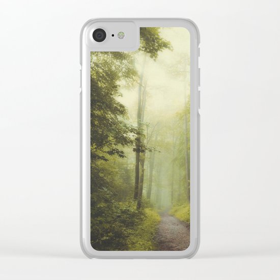 Long Forest Walk Clear iPhone Case