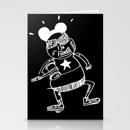villain in black Stationery Cards