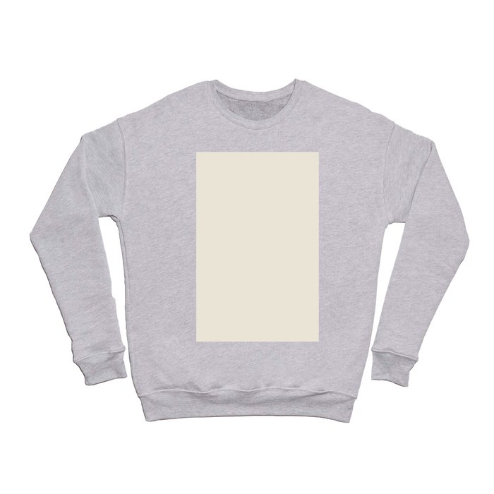 Off White Single Solid Color Coordinates with PPG White Chip PPG15-06 Down To Earth Collection Crewneck Sweatshirt