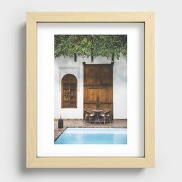 Door in Marrakesh Recessed Framed Print