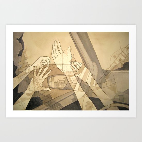 Moving Forward and Looking Back Art Print