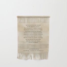 Gabriel Garcia Marquez Quote 01 - Typewriter Quote on Old Paper - Minimalist Literary Print Wall Hanging