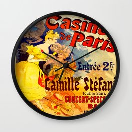 Vintage poster - Casino de Paris Wall Clock