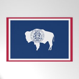 Wyoming State Flag Welcome Mat