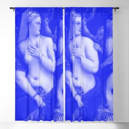 Venus with a Mirror - Titian Japanese Porcelain Concept Blackout Curtain