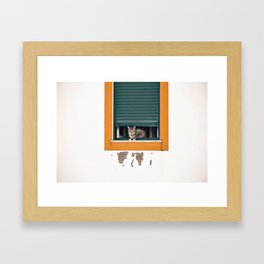 On the lookout Framed Art Print