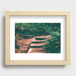 Forest Trail in the PNW | Travel Photography Recessed Framed Print