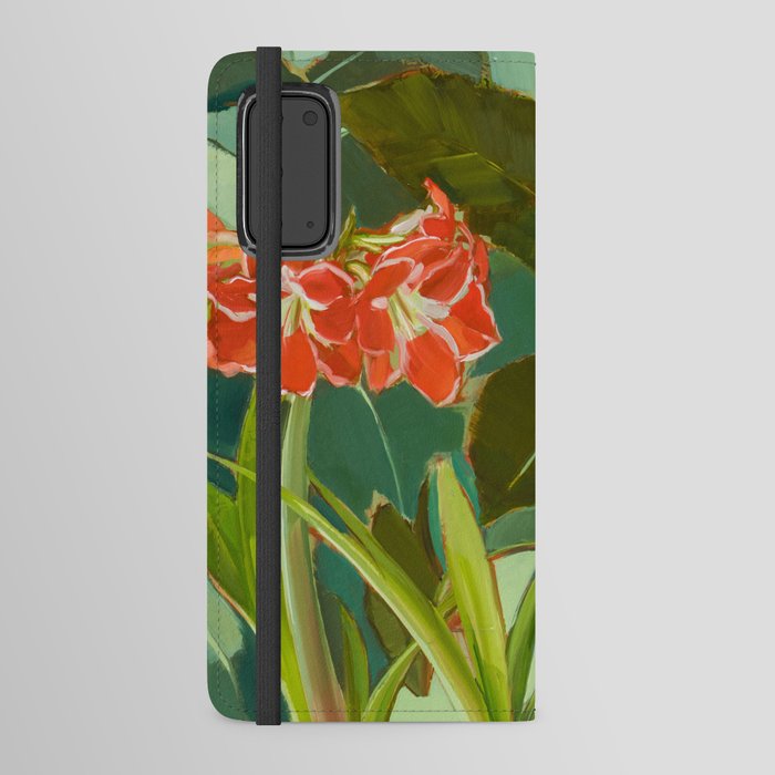 Red Amaryllis Android Wallet Case